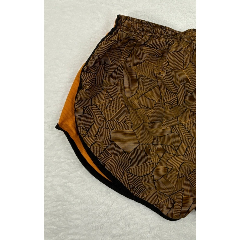 Nike Dri-FIT Tempo Womens Small Orange Black Prism Print Running Shorts - Picture 6 of 11